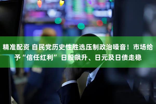 精准配资 自民党历史性胜选压制政治噪音！市场给予“信任红利” 日股飙升、日元及日债走稳